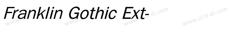 Franklin Gothic Ext字体转换